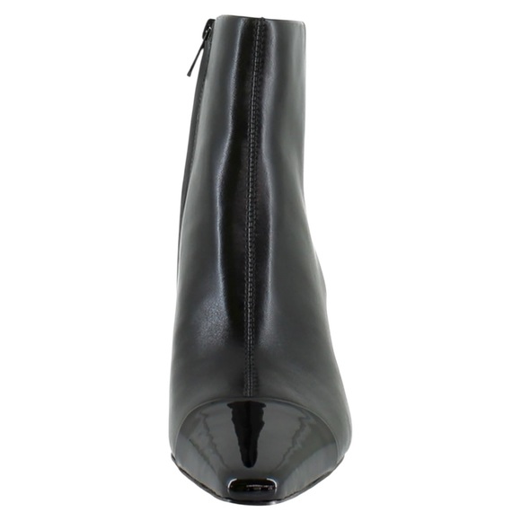 Sam Edelman Saige Womens Black Leather Ankle Booties Heeled Size 6.5 New - Picture 3 of 11